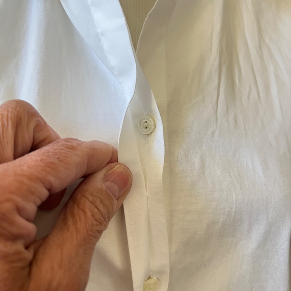 J CREW SHIRT 10 CRISP WHITE COTTON CLASSIC WORK PREPPY TIMELESS CLOSET STAPLE - Picture 5 of 11